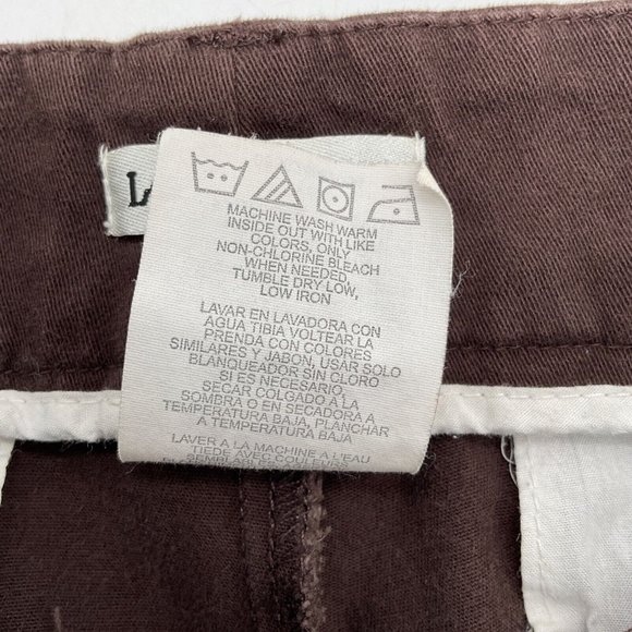 Lee Women's Just Below The Waist Straight Leg Pants Size 14M Chocolate Brown - Picture 5 of 11